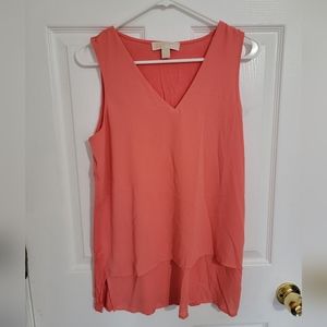 Coral Michael Kors Sleeveless Top (M)